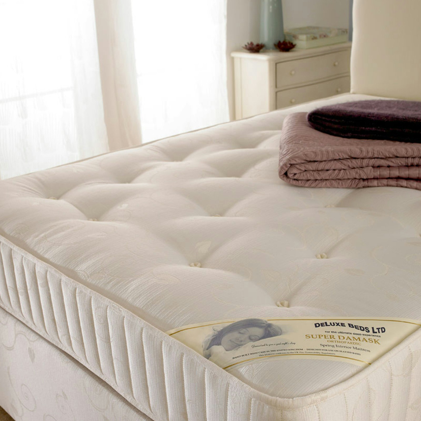 Deluxe Super Damask Open Spring Orthopaedic Mattress